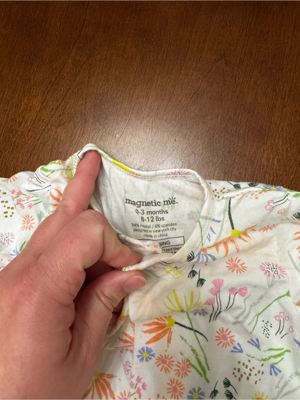 Magnetic Me Onesie with Floral Print
